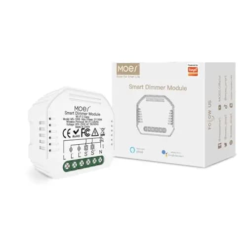 moes wifi dimmer módulo 2 gang