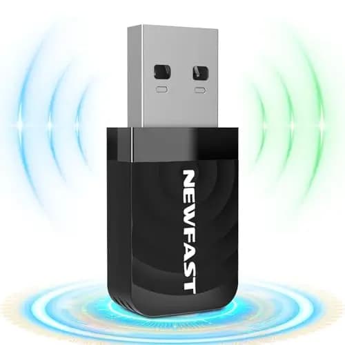NEWFAST 1300Mbps Adaptador WiFi USB para PC, 5GHz/2,4GHz Receptor WiFi, Antena Wi-Fi USB 3.0, Dongle Wi-Fi Compatible Windows 11/10/8/8.1/7,Mac OS 10.9-10.15