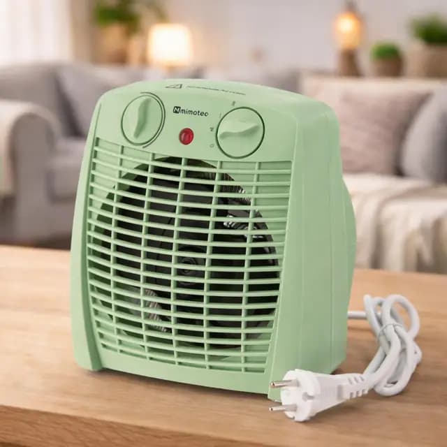 M mimotec - Calefactor Eléctrico Green Comfort 2000W Mimotec, Calefacción Portátil de Suelo, Doble Potencia 1000/2000W, Bajo Ruido <53 dB, IP20, para Estancias hasta 20 m131