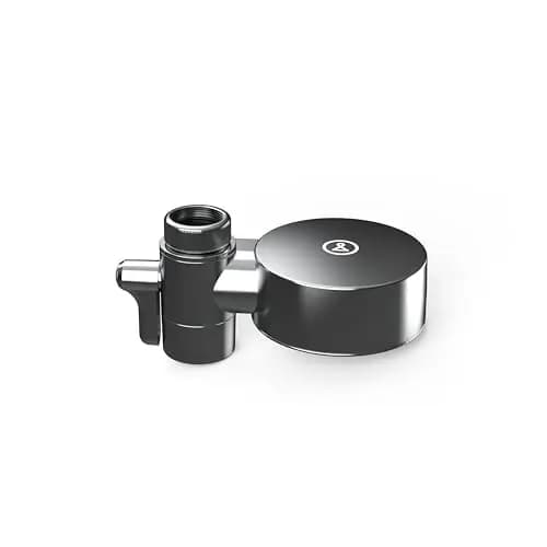 Tappwater EcoPro Compact - Filtro de agua para grifo más pequeño del mercado, filtra más de 100 sustancias. Sistema de filtración en 5 etapas con nanotecnología. Filtro de agua para grifo. (cromado)