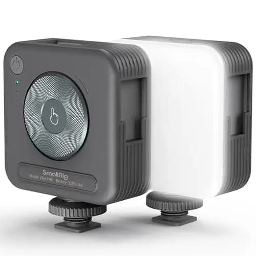 SMALLRIG P96 Luz de Video LED, Luces LED Portátiles para Cámaras, 96 Perlas LED para Iluminación de Video y Fotografía, Panel Recargable 2200mAh CRI95+ 2700-6500K - 3286BC