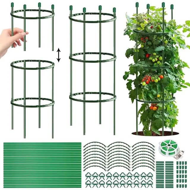 Tutores para Plantas,141 Piezas Soporte para Plantas trepadoras Exterior,Tomaten Rankhilferetirable Tutor Tomate,Enrejado Tomate,para Verduras Plantas Flores Enredadera Pflanzen Tomaten Rankhilfe