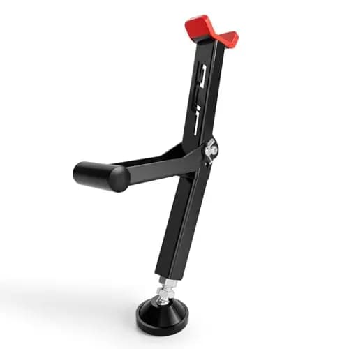 Caballete Moto,Soporte Elevacion Moto,Elevador Moto Universal Caballete Rueda Trasera y Delantera Portátil para Limpiar la Cadena o Las Euedas Accesorios Moto Enduro-Rojo