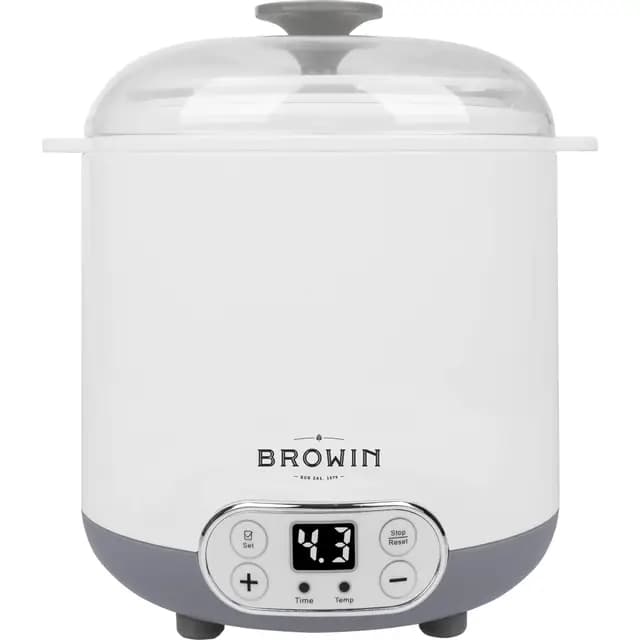 BROWIN® Máquina de Yogur y Queso con termostato 1,5 L 801013