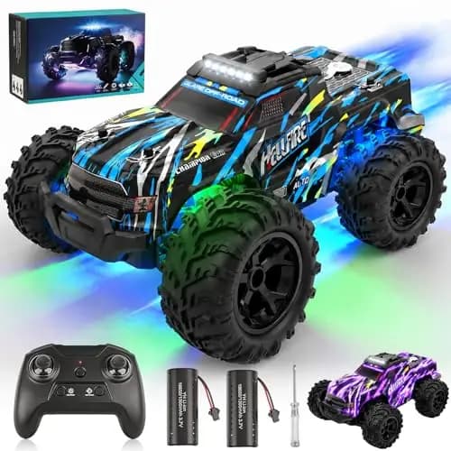 Coche Teledirigido RC 1:18 Todoterreno RC Coche de Juguete Coche Juguete para niños 5+ Exterior para niños 22KM/H