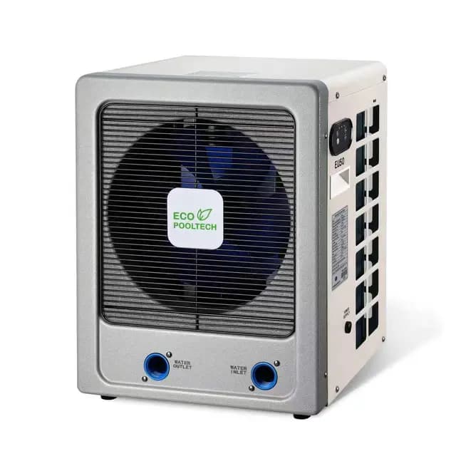 ECOPOOLTECH Pool-Wärmepumpe, Inverter Poolheizung für Aufstellpools bis 50 m³, Turbo X Ultra Kompressor, maximale Ausgangsleistung bis zu 6 kW, Titan-Wärmetauscher für Salzwasserpools, Plug & Play