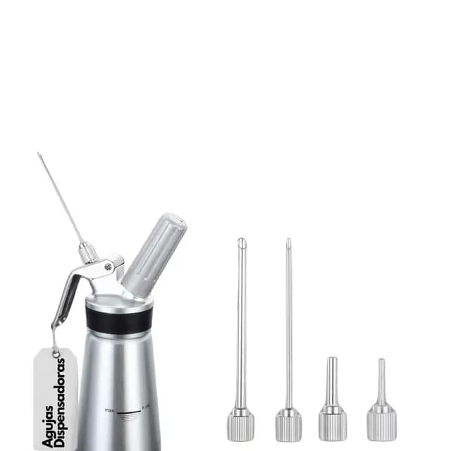 B-ARS Dispensador Crema Batida Profesional (Acero Inoxidable, Agujas Acero)