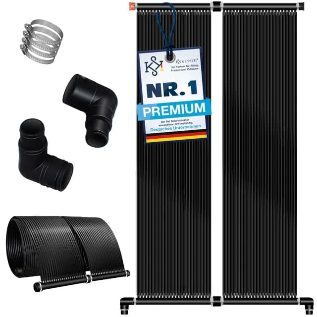 KESSER® Calentador Solar para Piscinas, Calentador de Agua, Calentador Solar para Piscinas l Se Puede Ampliar según Las Necesidades l Plástico Resistente a los Rayos UV, 400 x 70 cm