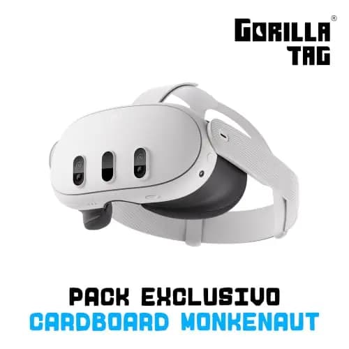 Meta Quest 3 512 GB | Gafas de realidad virtual sin cables — Pack Cardboard Monkenaut — Exclusivo de Amazon