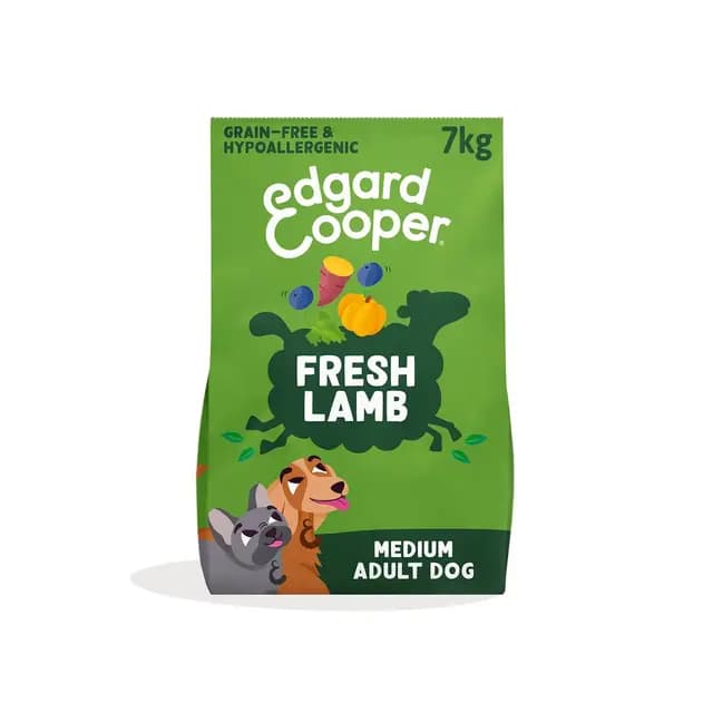Edgard & Cooper Pienso Adulto Sin Cereales Cordero 7 kg