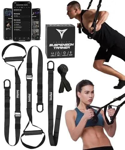 Breaking Limits Entrenamiento en Casa Kit - Suspensión con Anclaje para Puerta - Gimnasio Ejercicio en Casa