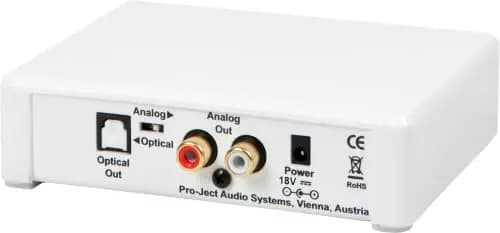 Pro-Ject BT Box E HD - Previo de Phono y Receptor Bluetooth. Color Blanco