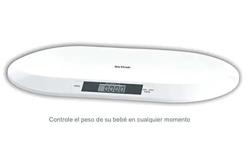 Báscula Digital de Bebé con Pantalla LCD y Precisión para Ninos desde Nacimiento hasta 20kg con Función Tara