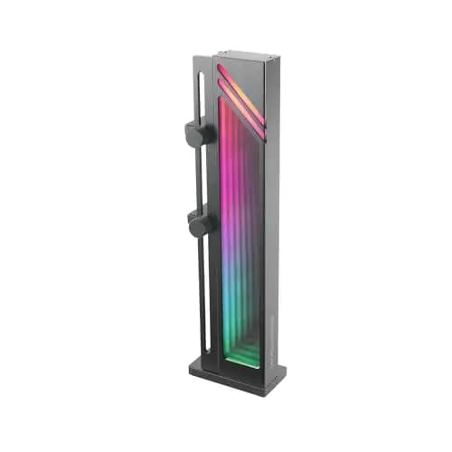 Mars Gaming MCA-GCB, Soporte para Tarjeta Gráfica, Iluminación ARGB Infinity Mirror, Soporte GPU con Sincronización ARGB, Base Magnética Antideslizante, Compatibilidad Universal, Negro