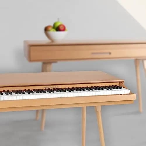 Classic Cantabile DP-730 OK Piano digital 88 teclas ponderadas acción de martillo - Mesa con teclado piano elèctrico incorporado - Con porta notas y triple pedalera - USB MIDI salida auriculares