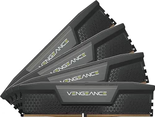 CORSAIR Vengeance DDR5 RAM 96 GB (4x24 GB) hasta 6400 MHz CL32 Intel XMP 3.0 Memoria de Ordenador de Sobremesa – Negro (CMK96GX5M4B6400C32)