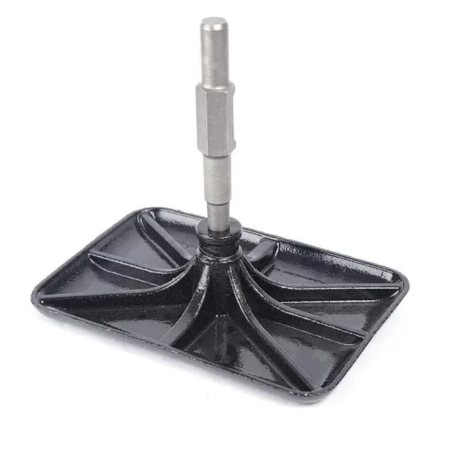 Martillo Neumático Placa Compactadora, Pisón De Acero Apisonador De Vástago Y Placa Tableta para Ronquidos para 65, 95, Y 125 Eléctrico Y De Gasolina Black,1