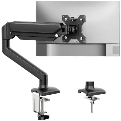 GRIFEMA GB2003-1 Soporte de Monitor con Resorte de Gas para Pantalla de Computadora de 13-32 Pulgadas, Altura Ajustable, VESA 75x75/100x100, Peso 2-9 kg, Negro