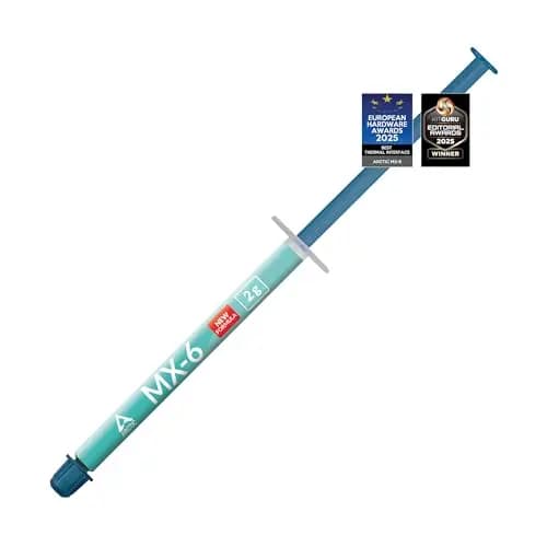 ARCTIC MX-6 (2 g) - Ultimate Performance Thermal Paste para CPUs, Consolas, Tarjetas gráficas, Portátiles, Muy Alta conductividad térmica, Larga duración, No conductiva, No capacitiva