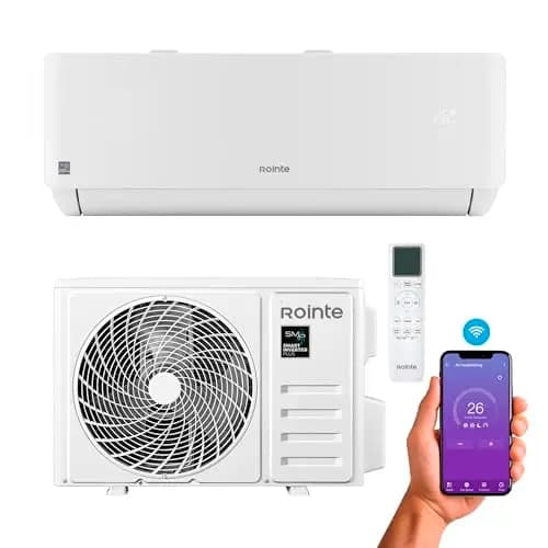 Rointe RX20 Split Aire acondicionado A+++ 2250 fg Blanco, Refrigeración y Calefacción, 9000 BTU, WIFI, Control Voz, Smart Inverter Plus, Bomba Calor, Clase A+++/A++, Deshumidificador, Refrigerante R32