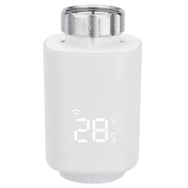 Wengart Termostato Inteligente para Radiador,Válvula Termostática Programable Zigbee 3.0,Control por App y Voz (Alexa/Google),Ahorro Energético del 30%,Conexión M30x1.5,Requiere Tuya Zigbee Hub