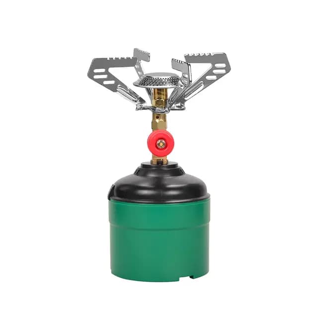 Hornillo de camping, hornillo de gas portátil para exteriores, hornillo de gas para camping, quemador individual adecuado para actividades al aire libre, camping y senderismo