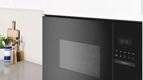 Balay, 3CG5175N2, Microondas Integrable, Grill, 54.9P x 55W x 38.2H, 25 l, 1450W, Aqualisis, Ap. lateral izquierda, Cristal Negro