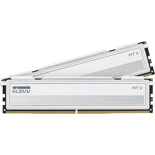 KLEVV FIT V 32GB (2x16GB) DDR5 Gaming RAM 6000MH/z PC5-48000 Sin búfer No ECC 1,35V CL28 Kit de módulos de Memoria — ¡Juega más rápido con un CL28 Ultra bajo!