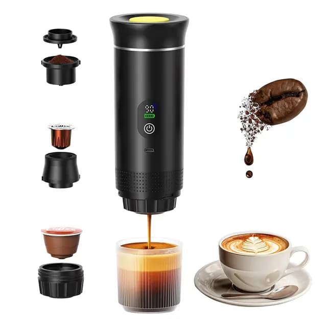 Gevvnss Cafetera Portátil 3 en 1 USB-C