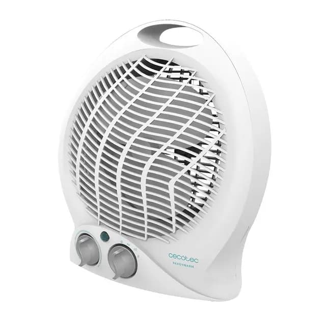 Cecotec Calefactor Eléctrico de Baño Bajo Consumo Ready Warm 9790 Force. Termoventilador, 2000 W en 2 Niveles, Termostato Regulable, 3 Modos, Sistema de Seguridad, 20 m2