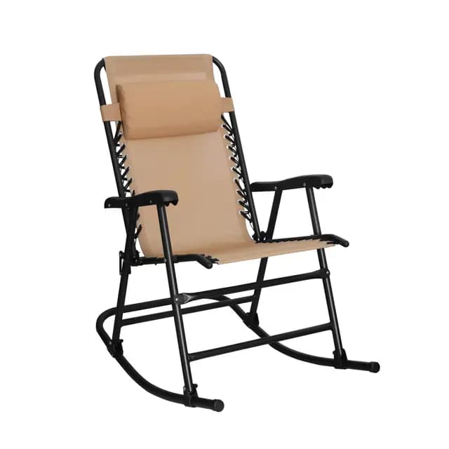 Amazon Basics Balancín plegable, 98 x 95 x 66 cm, Beige