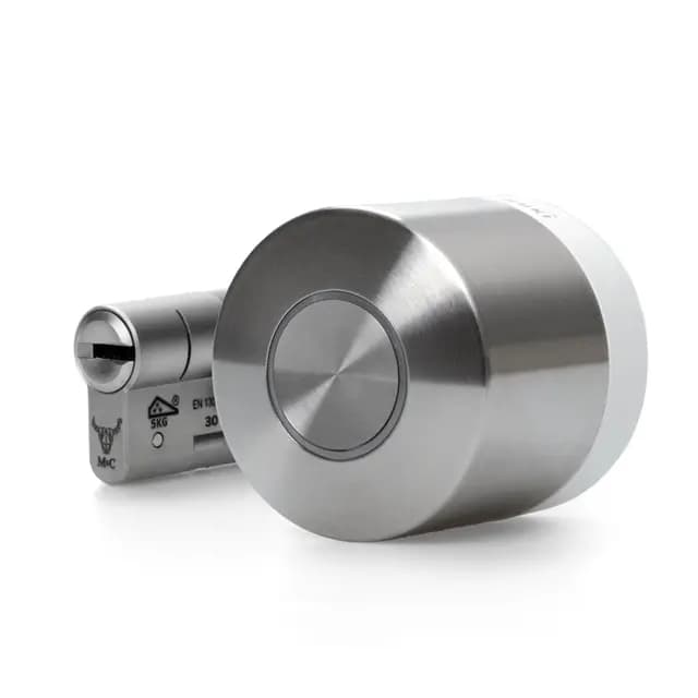 Nuki Smart Lock Ultra, cerradura electrónica von Bluetooth, WiFi & Matter, Integración sencilla en el Smart Home, Abrir la puerta con acceso remoto, con 3 modos de bloqueo diferentes