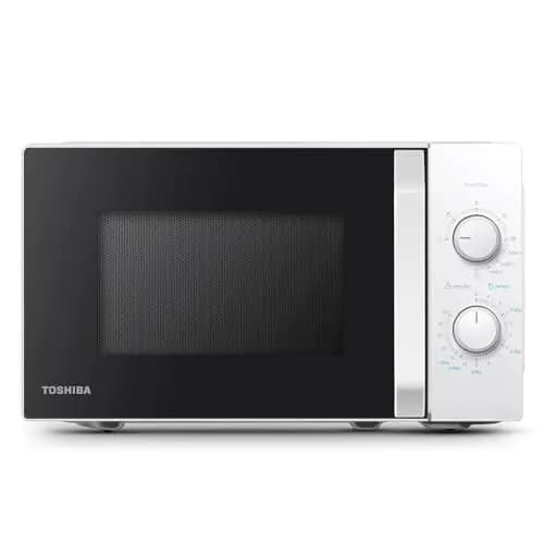 Toshiba MW2-MG20P(WH) Horno microondas 3 en 1 con grill, 20 L, 5 niveles de potencia ajustables, temporizador, 700 W, grill 1000 W, blanco
