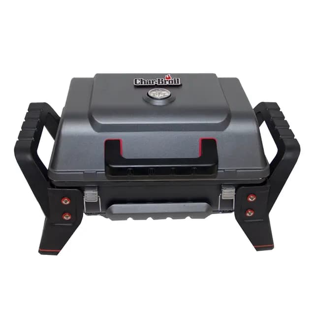 Char-Broil Barbacoa a Gas Grill2Go - Parrilla a gas portátil, tecnología TRU-Infrared, rejillas de acero inoxidable - Ideal para cocinar al aire libre, jardín y patio