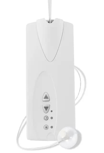 SuperRollo Enrolladora de correa eléctrica GW70, montada en superficie plana, incluye sensor solar y temporizador, accionamiento por persiana enrollable, persianas enrollables de hasta 30 kg, SR10070