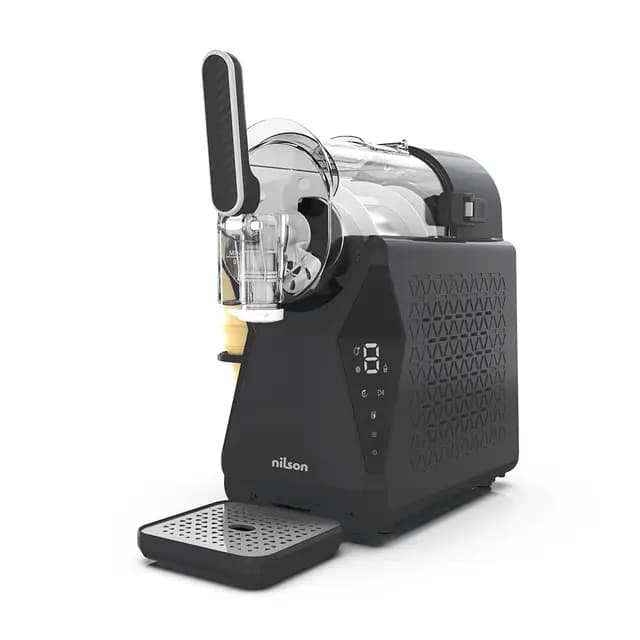 Máquina Granizadora, Heladera y Enfriadora de Bebidas, Ice Cream Maker, 10 Niveles para Granizados Bebidas Frías y Helados en Casa, Capacidad 1,5L, 5 Modos de Funcionamiento, Display LED