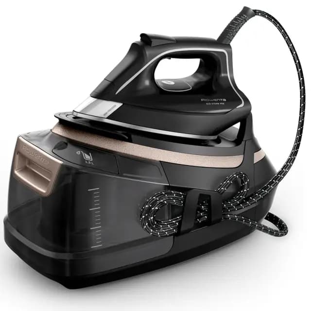 Rowenta Centro planchado Eco Steam Pro - Gran potencia de vapor, eficiente, óptima distribución del vapor, depósito agua extraíble 1,3 L, tecnología silenciosa, diseño ecológico, DG9640