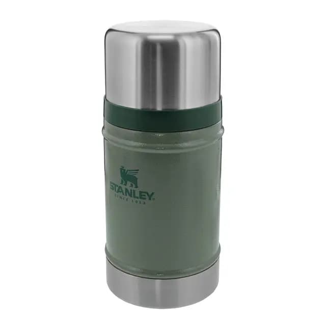 STANLEY Classic Legendary Fiambrera Termica 0.7L - Caliente Durante 15 Horas - Termo Comida Caliente Adulto de Acero Inoxidable Sin BPA - Apto Para Lavavajillas - Hammertone Green