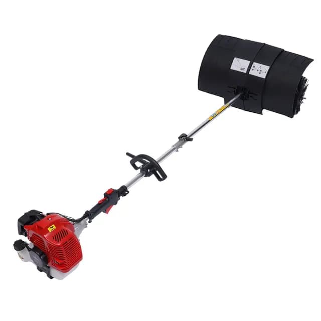 Potente y eficiente, escoba de motor, barredora, barrido eléctrico, motor de gasolina, quitanieves, dispositivo quitanieves con 1000 ml de volumen del depósito de combustible