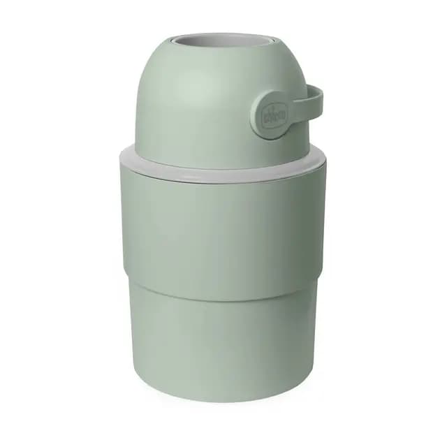 Chicco Contenedor para pañales Compacto con Control de Olores, Desecho de Pañales, Cubo Contenedor Plegable y Ahorrador de Espacio, Poco Voluminoso, No requiere Recargas, se Usan las Bolsas Normales
