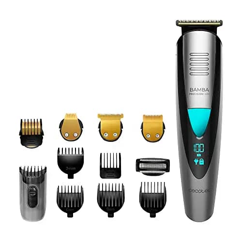 Cecotec Afeitadora Multifunción 5 en 1 Bamba PrecisionCare Pro. Batería de litio, Autonomía 60 mins, Waterproof, Cuchillas de Revestimiento de Titanio, IPX7, Modo con Cable