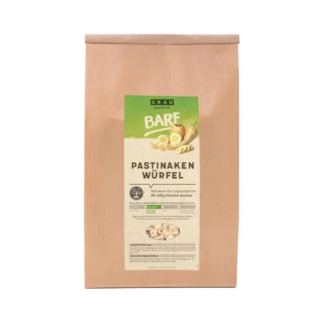 Grau El Original Dados de Chirivía Verdura Deshidratada BARF 1,2 kg