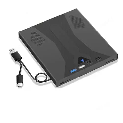 Grabadora de BLU-Ray Externa, Compatible con Discos de 100 GB, USB 3.0 y Reproductor de DVD/CD/BD Tipo C, Unidad Óptica BLU-Ray 3D para Portátil.