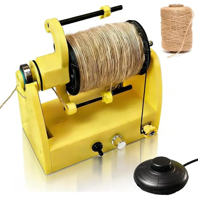 Rueda de hilar eléctrica para hacer hilo, capacidad de 80 g con pedal, velocidad ajustable 800 rpm, devanador de lana para mechas mixtas y manualidades DIY