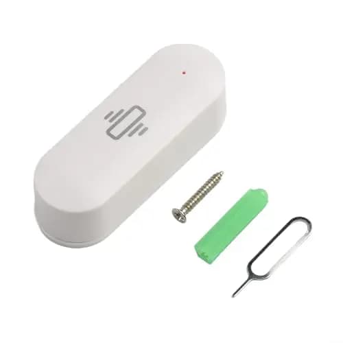 Dispositivo de detección de movimiento por vibración WiFi con notificación en tiempo real, historial de alarmas por impacto para seguridad del hogar con la aplicación Smart Life