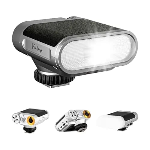 VILTROX Z1+ Cámara Mini Flash Speedlite GN12 6500K Flash Cámara Flash 7 Niveles S1/S2 Control óptico Caja Softbox desmontable Compatible con Canon Fuji Nikon Panasonic Olympus Cámaras