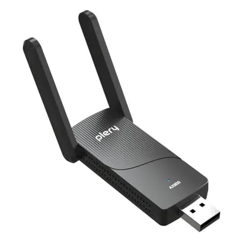 2 en 1 Adaptador WiFi 6 AX900 + BT5.4 Bluetooth USB WiFi para PC, Doble Banda 5 GHz/2,4 GHz Antena WiFi, Controlador Integrado para Windows 10/11, Seguridad WPA3, Configuración Sencilla