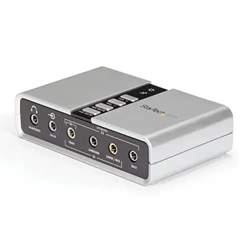 StarTech.com Tarjeta de Sonido 7.1 USB Externa Adaptador Conversor puerto SPDIF Audio Digital Óptico Toslink® - USB B - Mini-Jack