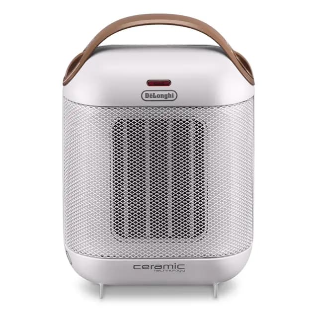 De'Longhi HFX30c18.IW - Calefactor cerámico vertical, 2 ajustes de potencia de 900 y 1800 w, auto regulable e innovador, blanco