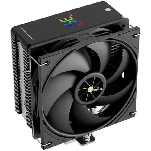 Thermalright Assassin X 120R Enfriador de CPU Negro Digital, Cubierta superior de pantalla digital,Enfriamiento de disipador de calor de computadora, Soporte AM4/AM5,Intel LGA1851/1700/115X/1200